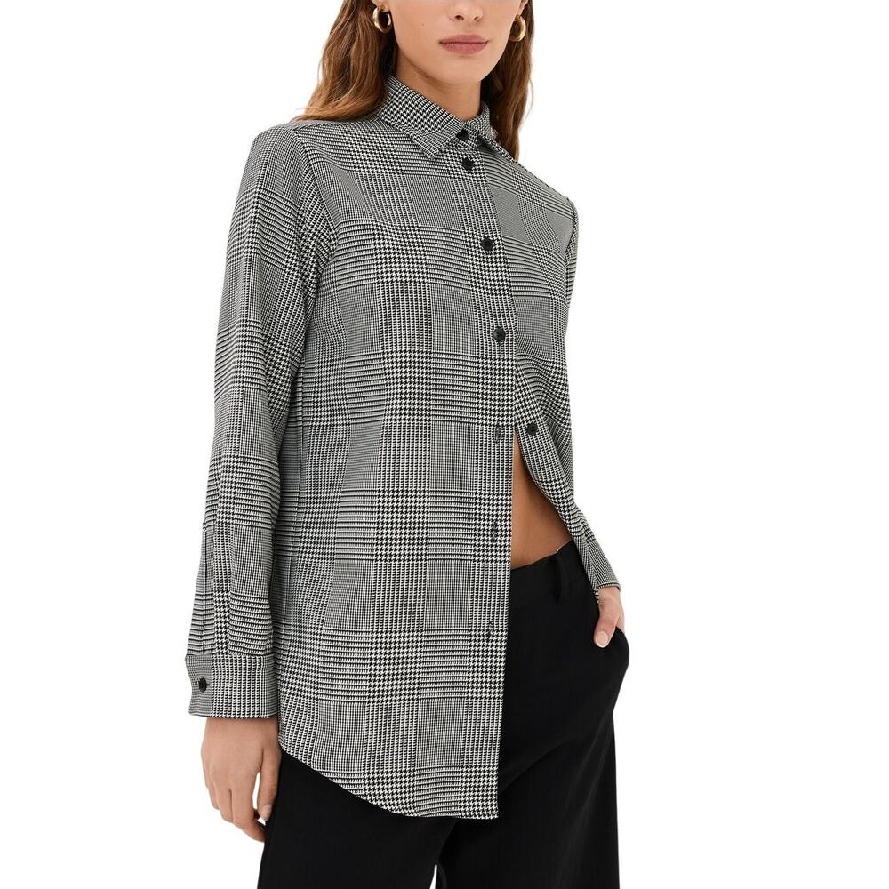 Anonlychild Checked Prince Of Wales Antonia Shirt Size S